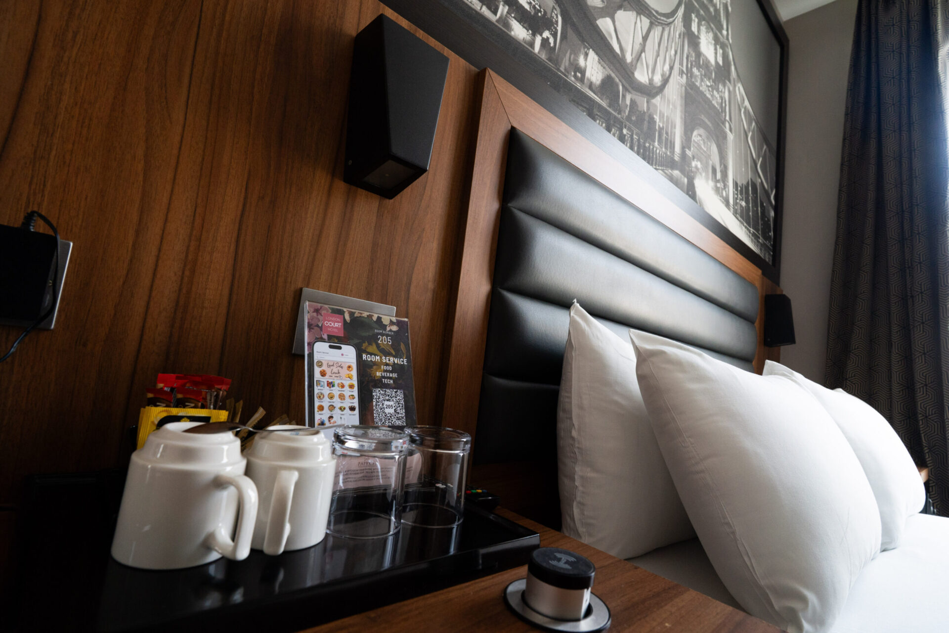 Double room detail at London Court Hotel, Earl's Court London SW5